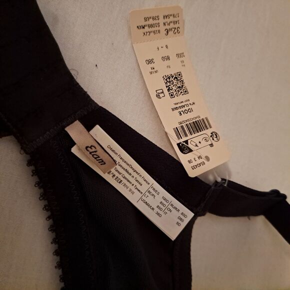 Etam IDOLE Bra No.4 Classique Lightly Lined Demi Bra Anthracite‎ 38D - Picture 13 of 16